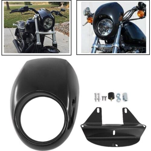 Motorcycle Front Cowl Visor Headlight Mask Fairing Bezel Fork Accessories For Harley Sportster Dyna XL883 XL1200 XL 883 1200