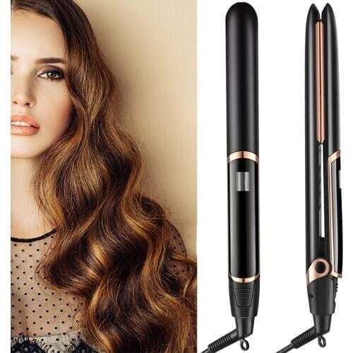 Professional Electric Straightening Iron Curling Iron Hair Curler 2 in 1 Hair Straightener Flat Irons Ceramic Styling Tools
