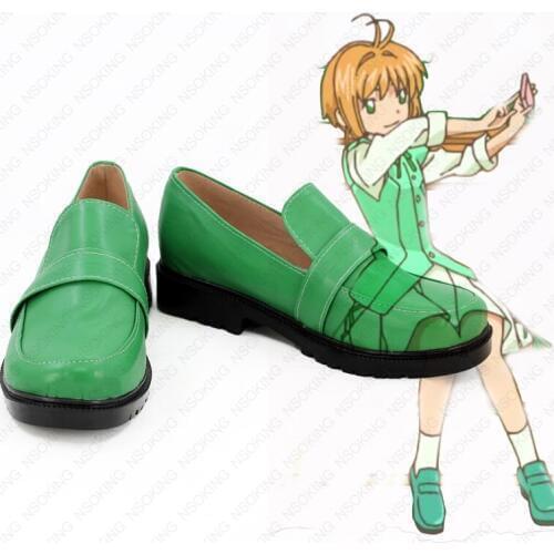 Card Captor CLEAR CARD KINOMOTO SAKURA Boots Cosplay Anime Shoes
