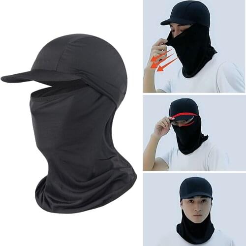 Cycling Cap Bike Wear Hats Breathable Fishing Bicycle Caps Scarf Men Women Sunscreen Brim Hat Hood Viscose Fiber