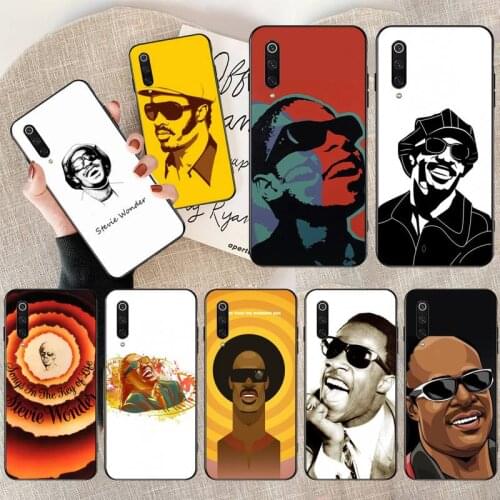 Music singer Stevie Wonder Silicone Black Phone Case for Xiaomi Mi Note 10 Lite Mi 9T Pro xiaomi 10 10 CC9 Pro 9SE