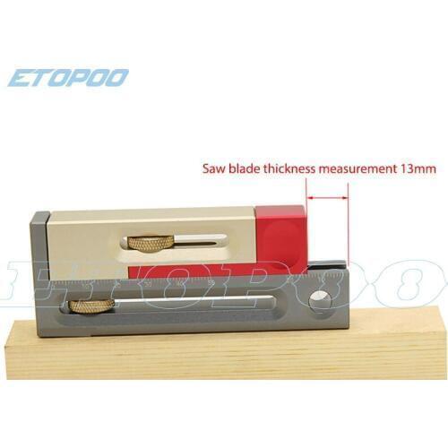 Woodworking Table Saw Gap Slot Regulator Slot Ruler Make The Mortise and Tenon Movable Measuring Block Length Compensation Tool
