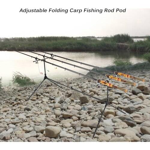 Lixada Fishing Rod Pod Pole Stand Holder Adjustable Retractable Carp Fishing Pole Pod Stand Tackle Fishing Bite Alarms Tools