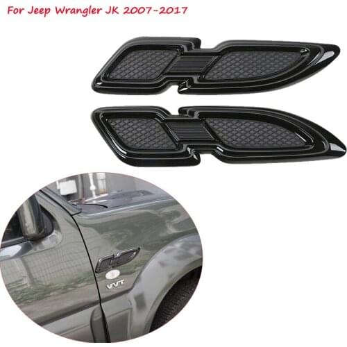 Car Exterior Accessory Fender Decoration for Jeep Wrangler JK JKU 2007 2008 2009 2010 2011~2018 Decoration Protection Stickers