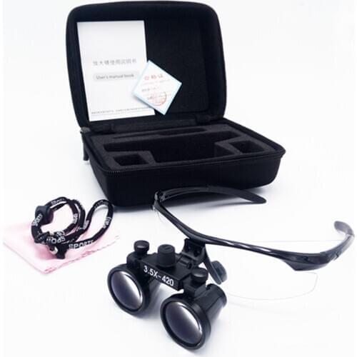 High quality 2017 New Anti-fog Dental Surgical Medical Binocular Loupes Glasses 3.5 x Magnifier