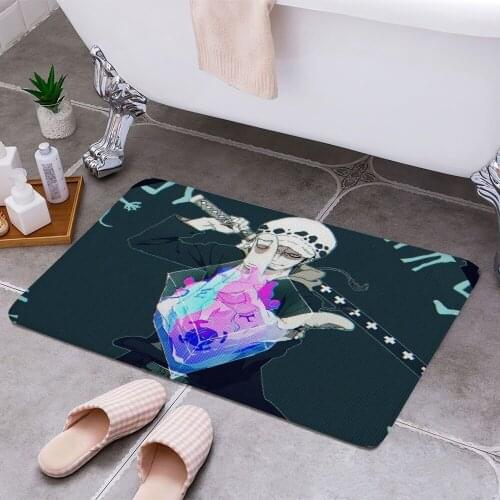 One Piece Trafalgar Law 3D Print Doormats Rectangle Non-Slip DoorMat Bedroom Kitchen Entrance Print Door rugs Dropshipping
