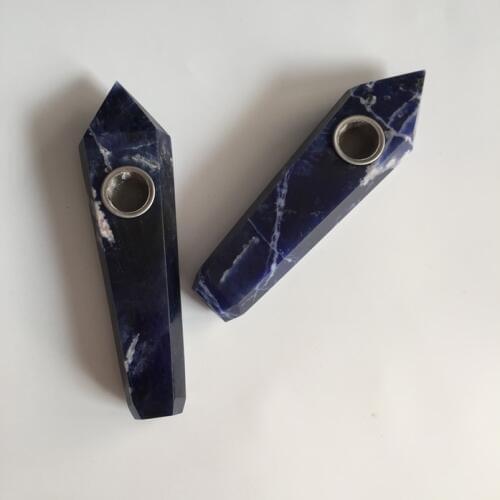 100% natural sodalite quartz crystal smoking pipe wands reiki healing gifts wholesale price