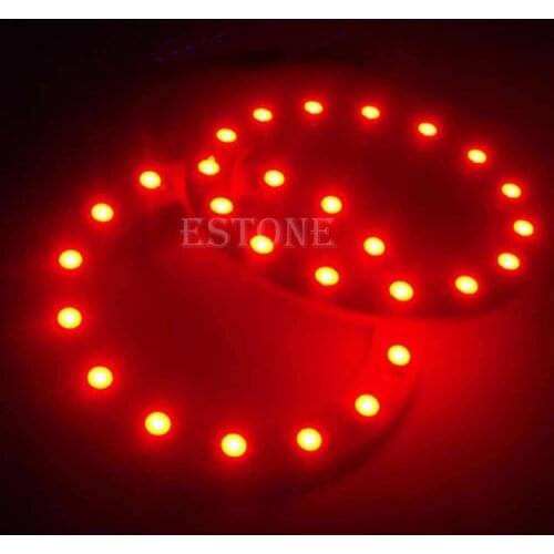 2Pcs Bright 60mm Angel Eyes 15 SMD LED Ring Car Light