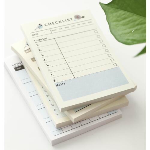 2019 Cute Kawaii Portable Pocket Notebook Weekly Monthly Book Diary Agenda for Kids Daily School Supplies Notebook Work Planner