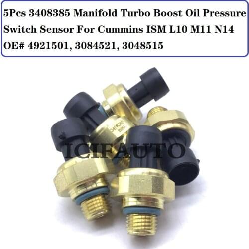 3408385 Manifold Turbo Boost Oil Pressure Switch Sensor For Cummins ISM L10 M11 N14 OE# 4921501, 3084521, 3048515