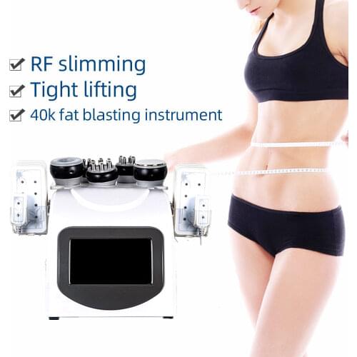 40K RF Laser Multipolar Lipid Laser Beauty Machine 6 in 1 Body Slimming Machine Ultrasonic Cavitation Vacuum