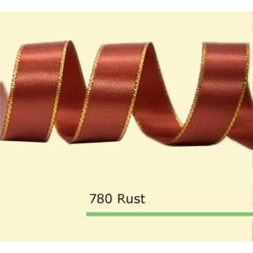 5/8"(16mm) satin ribbons with gold lines 35 colors in stock