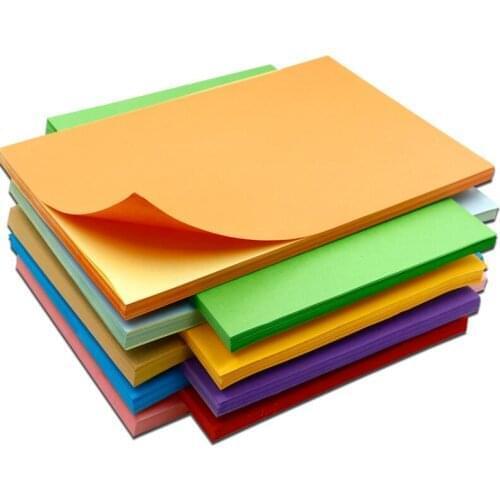50 Sheets A4 Self-adhesive Colored Sticker for Inkjet Printing or Laser Printing Waterproof Writing Paper School Office Supplies