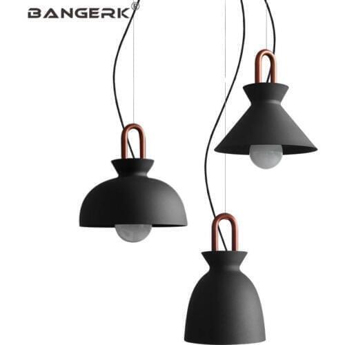 American Industrial Wind Iron LED Pendant Light Loft Decor Modern Hanging Lamp Pendant Lighting Dining Room Home Fixtures