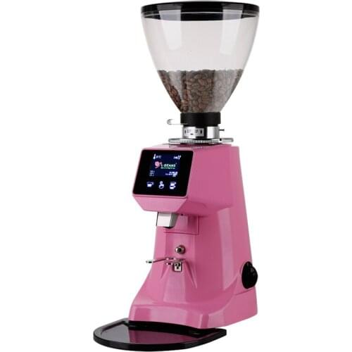 Household portable stainless steel coffee bean grinder electronically controlled quantitative coffee grinder
