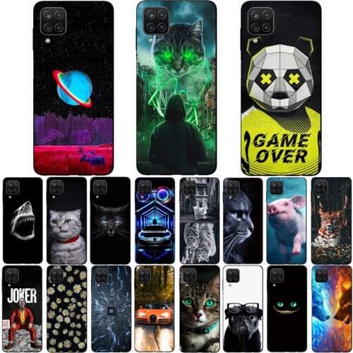 For SAMSUNG GALAXY A12 SM-A125 Case Wolf Silicon TPU Fundas for Galaxy M32 Cat Animal Shell Bag Housing Phone Cases