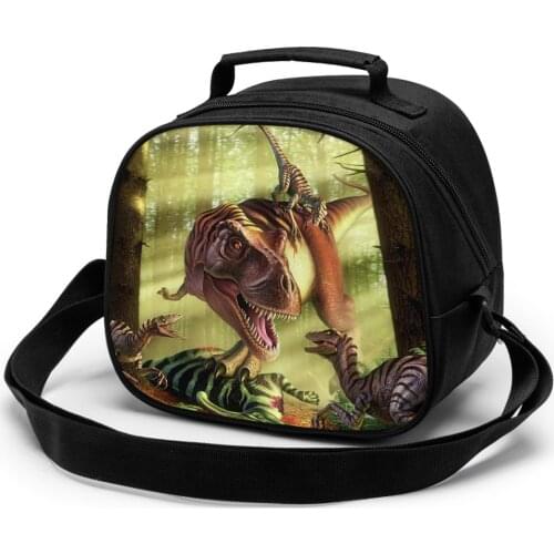 Tyrannosaurus Children Lunch Bag Lunch Bag Student Portable Insulated Office Lunch Box Picnic Bags Thermal Food Tote Handbag