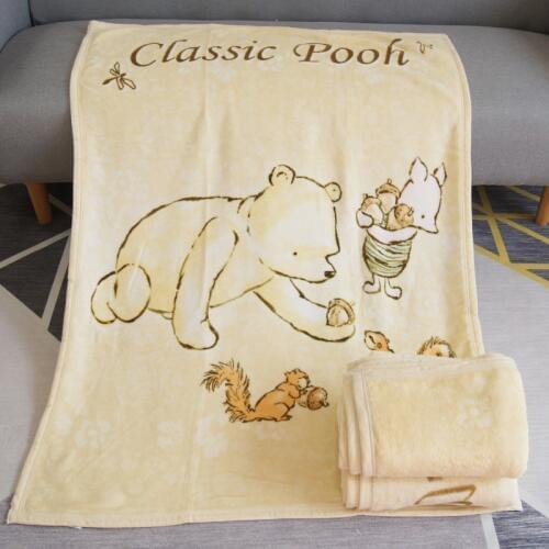 Disney Discounts Soft Warm Coral Fleece Baby Boy Girl Yellow Winnie Blanket Throw 90x120cm on Crib Sofa Birthday Gift