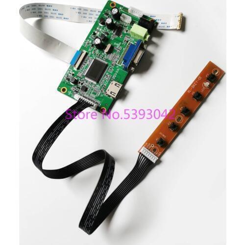 For N140BGE-E33/E3W/E43/E53/EA3/EB3 EDP 30-Pin 1366*768 14" VGA monitor controller driver board laptop LCD screen DIY kit