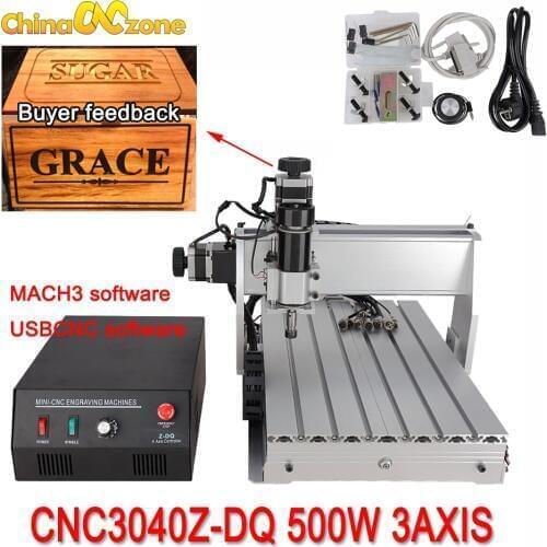 CNC 3040 3axis Milling Machine 500W CNC mach3 USB CNC Router Ball Screw USB Line DIY Drilling Engraving Machine For wood CNC