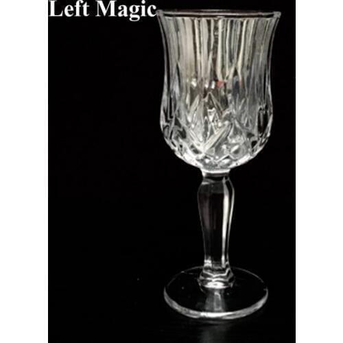 Crystal Mirror Chalice/Goblet Illusions Magic Tricks Liquid Disappearing to Silk Magia Cup Stage Gimmick Props Comedy Mentalism