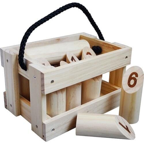 Wooden Throwing Game Set Number Block Tossing Fun Game Toy Children Parent Throw Blocks Interactive Play Game Educational Toys
