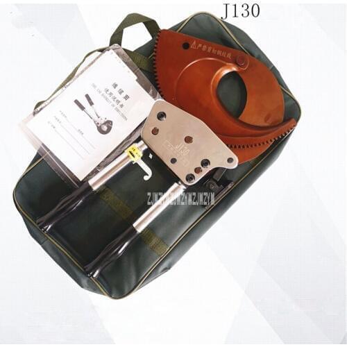 J130 Cable Cutter Ratchet Wire Cutter Hand Tools Cable Scissors Cutting Copper-aluminum Armored Cable 130mm or Less In Diameter