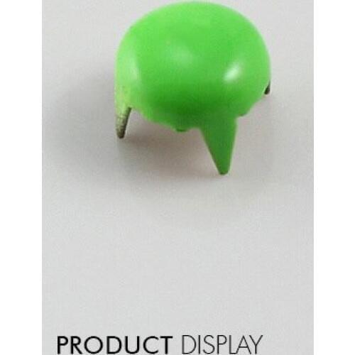 Craft Metal Candy Green 4 Studs Prong Cone Spike Spot Tack Nailhead Rivets 7mm Garment Cloth Bag Sewing Supplies 1000pc/K215