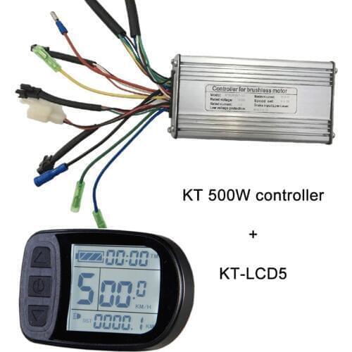 KT Controller 36V 48V 500W Electric bike controller with KT-LCD display