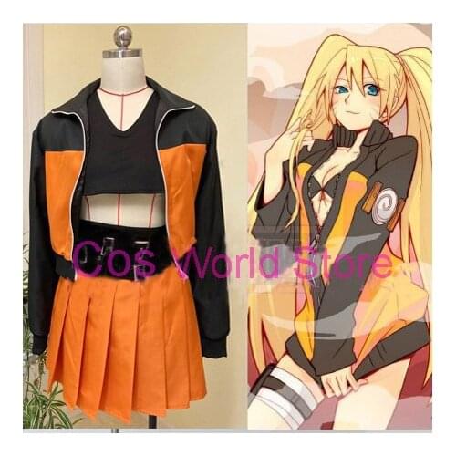 Anime Uzumaki Cosplay Costume Short and Long Suit Femal Skirt Helloween Carnival Uniform Outfit Customized any Size