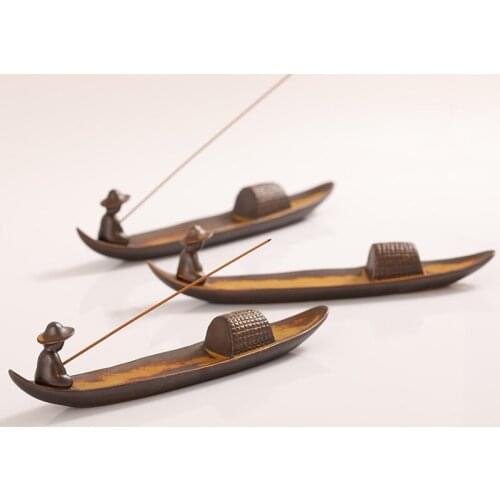 Creative Ceramic Wire Incense Burner Sandalwood Incense Burner Home Indoor Agarwood Ornaments Retro Lying Censer Burner Zen