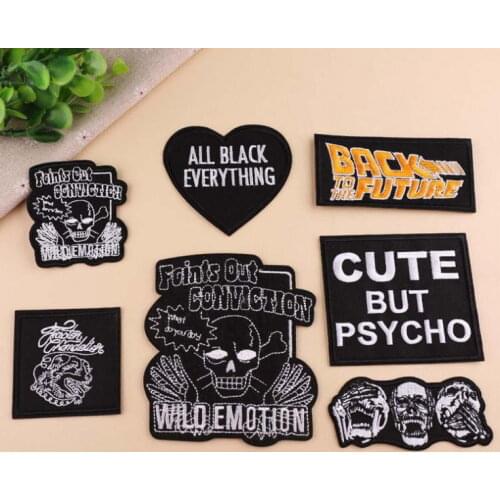 New arrival 10 pcs Popular Badge Embroidered fashion patches iron on Jeans coat tshirt bag shoe hat Motif emblem accessory diy