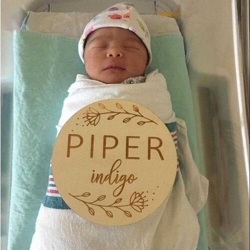 Personalized Birth Announcement ,Baby Name Sign,Newborn Announcement Baby Name Plaque