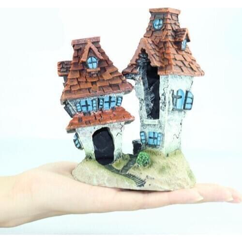 Resin Cartoon House Aquariums Decorations Ornaments Fish Tank Aquarium Accessories