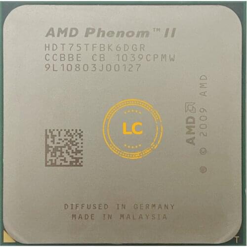 AMD Phenom II X6 1075T 1075 CPU/HDT75TFBK6DGR/AM3/938pin/125W/3.0GHz/E0 Socket AM3
