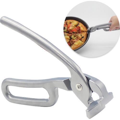 BBQ Net Clamp Pot Gripper Pan Clip Pizza Baking Anti-Scald Alloy Aluminium Kitchen Accessories Microwave Taking Pan Tool 1pcs