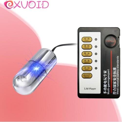 EXVOID Egg Vibrator Electric Host Stimulate G-spot Massager Anal Bullet Vibrator Sex Toys for Women Electrical Shock Accessory