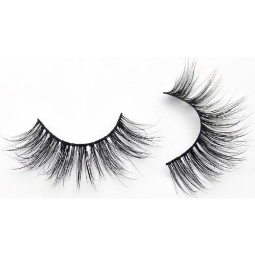 Visofree False Lashes 3D Mink Lashes Handmade Natural Mink Eye Lashes Crisscross Fake Lashes Extensions Glitter Packaging D01