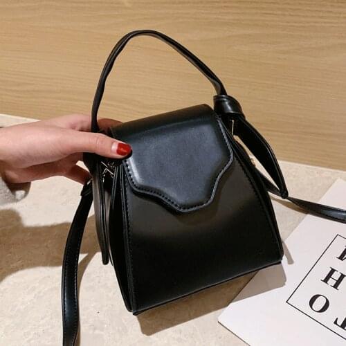 Hand Bags Women 2021 Small Square Crossbody Bag Designer Vintage Shoulder Bags Solid Color Flap Sac A Main Messenger Bag Female
