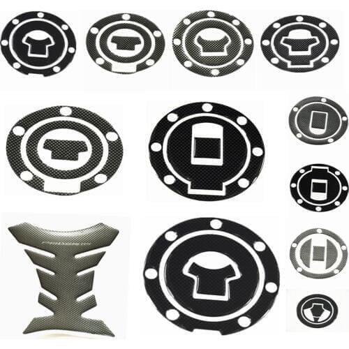 1Pcs Carbon Fiber Fuel Gas Oil Cap Tank Pad Tankpad Protector Sticker For Motorcycle Universal For Honda Suzuki Kawasaki Yamaha