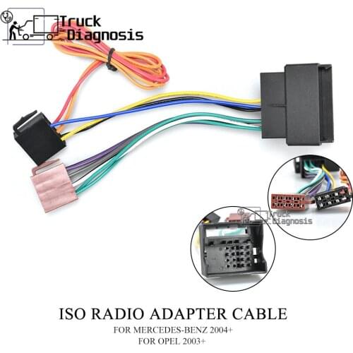 12-024 ISO RADIO ADAPTER CABLE FOR MERCEDES-BENZ 2004+/OPEL 2003