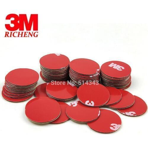 20pcs Circle 20mm Gray 3M 4229P Automotive Double Sided Acrylic Foam Tape For Car Free Shipping