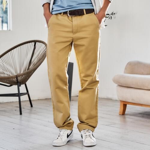 2020 Autumn and Winter Models Loose Straight Casual pants Mens clothing Stretch Large size Long pants More size 29-40 42