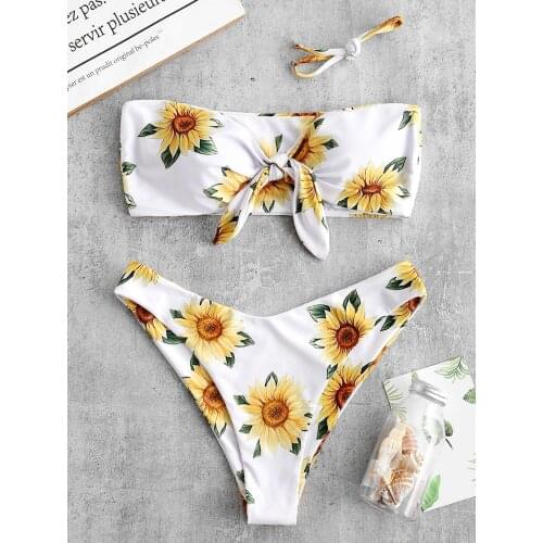 2020 Sexy Beach Hot Selling Apron Printed Camisole Summer Women Bikini Swimwear /40