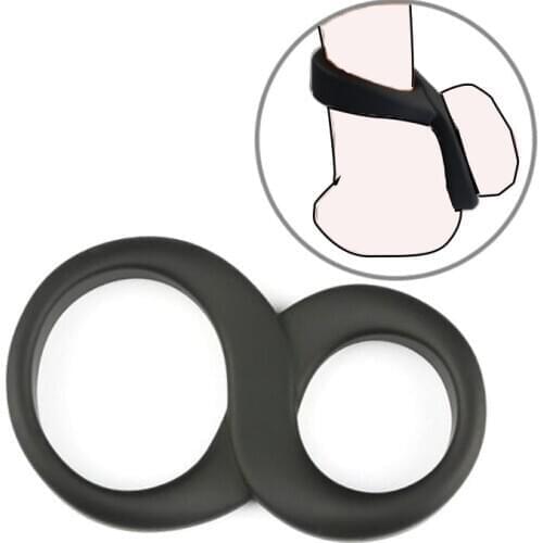 8 Shape Cock Ring Penis Massage Lock Sperm Sleeve Sex Toys For Men Testicle Ball Stretcher Chastity Cage Sex Products For Adult