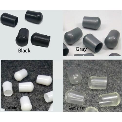 8 mm Inner dia round PVC cap cover plastic pvc ends clear white clear feet cap steel rope end vinyl protector wire cable