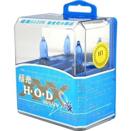 SZKDCE 2x H1 6000K 12V 100W Super White Car Head Lights Driving Bulb Auto Headlights Bulb Fog Light Bulbs HOD Xenon Light Source