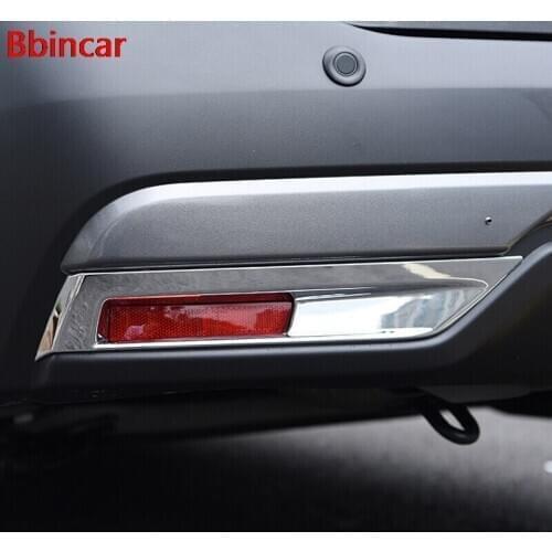 Bbincar ABS Chrome Rear Fog Light Lamp Cover Trim Bezel Frame Styling Garnish 2pcs For Nissan Kicks 2016 2017
