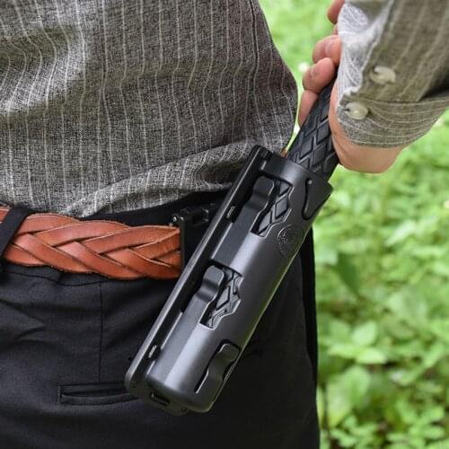 Baton Holder 360 Degree Rotation Baton Case Holster Black Holder Self Defense Safety Outdoor Survial Kit EDC Tool