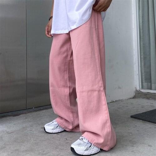 GOOHOJIO 2020 New Spring Autumn Female Solid Wide Leg Pants Women Colorful Pants Ladies High Quality Casual Straight Pants Women